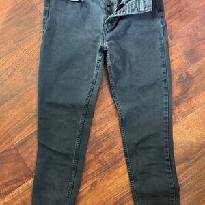 Calvin Klein Black Ankle Crop Jeans